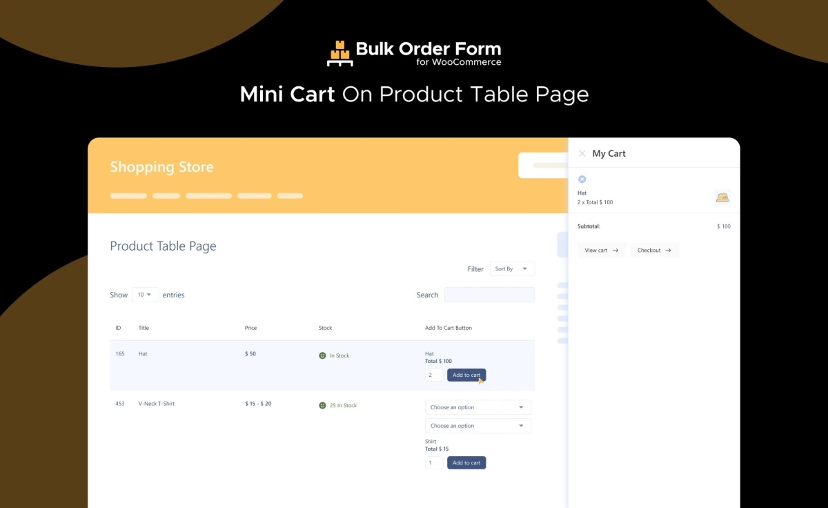 Product Ordering and Bulk Purchase Process